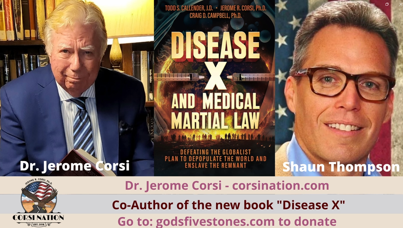 Shaun Thompson Interviews Dr Corsi - Disease X