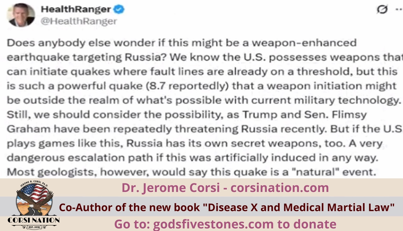 Earthquake Weapon Used  in Russia?