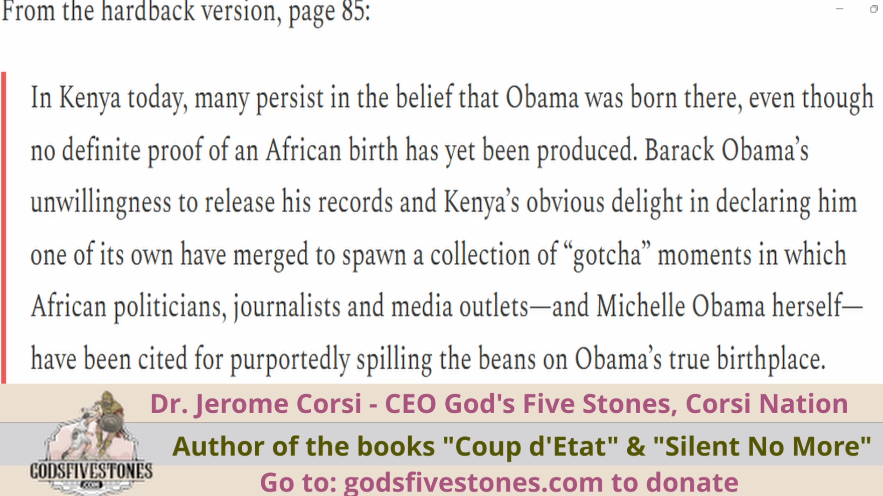 Obama: CIA Legend, Pt 5 Out of Africa